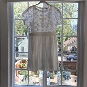 White Madewell Cotton + Lace Dress